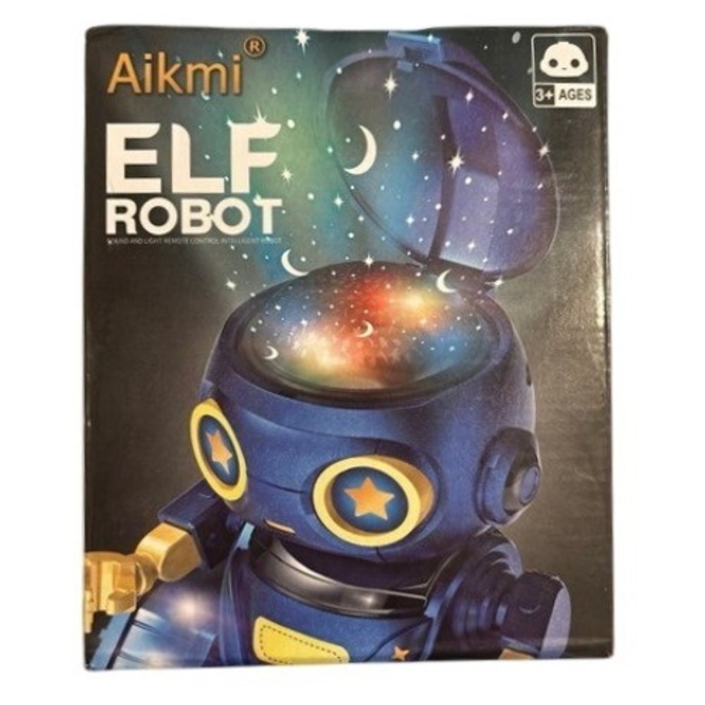 Aikmi Elf Robot 11638 Remote Control Toy‎ with Star Projection Blue Yellow